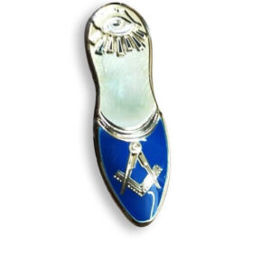 Masonic Blue Slipper lapel pin